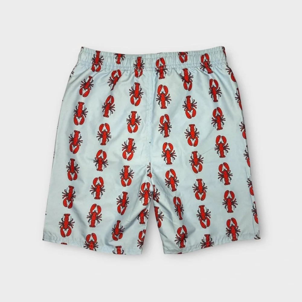 Ruggedbutts Lobster Pattern Blue Swim Trunks